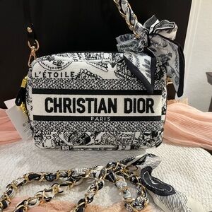 Dior Black and White Crossbody Bag